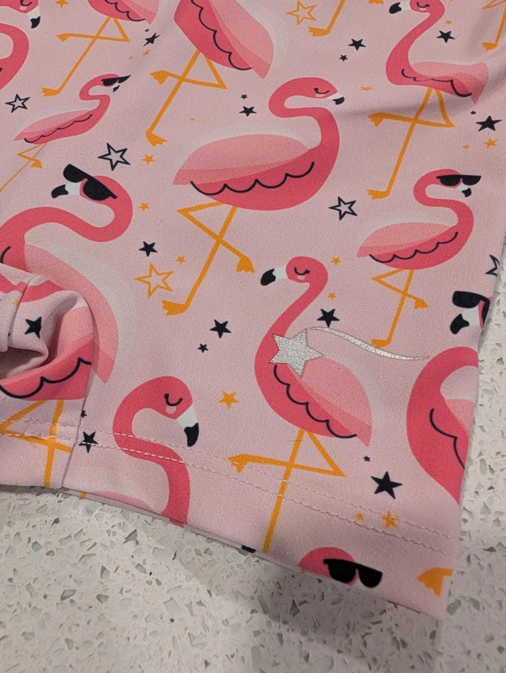 TINY TODDLER Destira Gymnastics Dance Leotard XXS Small 2XS UNITARD Flamingos - Picture 5 of 5